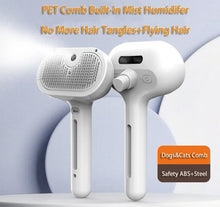 Load image into Gallery viewer, Dog/Cat Comb Self Cleaning Pets Hair Remover Brush with Comb Built-in Mist Humidifier_1