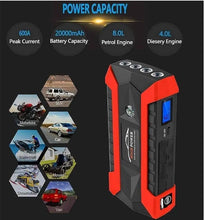 Load image into Gallery viewer, CAR JUMP STARTER + TYRE INFLATOR EMERGENCY KIT_1

