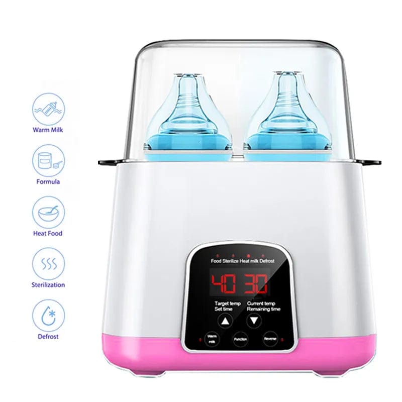 BOTTLE WARMER and STERILIZER - WHITE and PINK